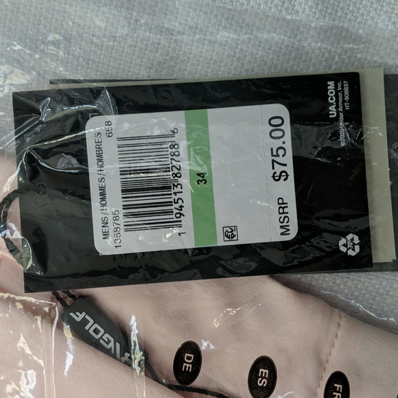 Under Armour Pink Golf Shorts - Picture 2 of 3